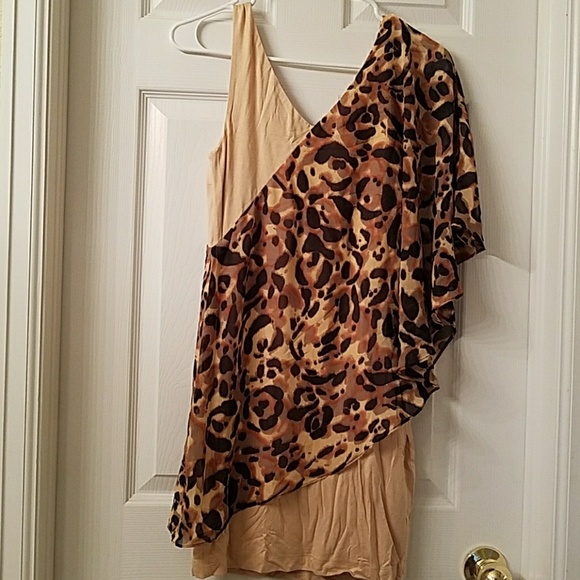 BEBE FLUTTER SLEEVE DRESS - Picture 3 of 7